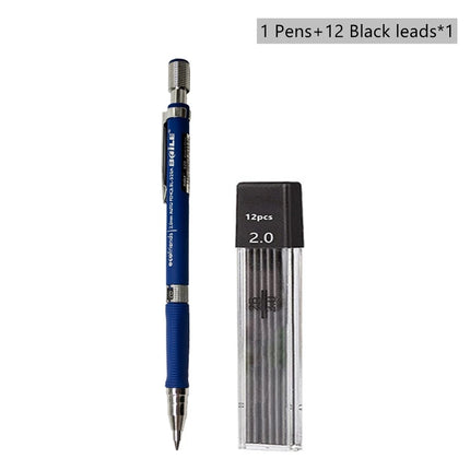 2.0mm Mechanical Pencil With Black/Color Lead Refill Automatic Pencil Art Drawing Painting Sketching School & Office Stationery