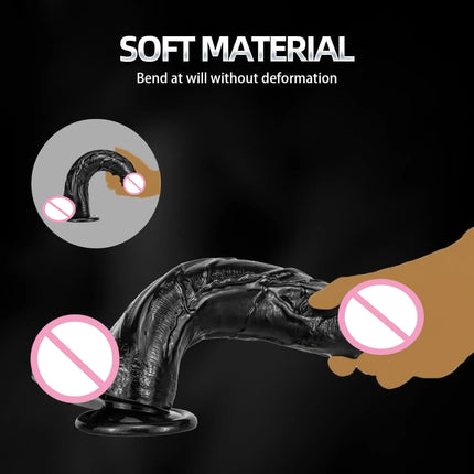 Realistic Dildo, Powerful Suction Cups for G-spot Stimulation and Anal Play,Ultra Soft Lifelike Fake Penis Dildos Adult Sex Toy
