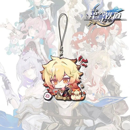 Honkai:Star Rail Phainon Mydei Chimeras Pet Acrylic Cellphone Strap Lanyard For Mobile Phone Case Keychain Key Chain Cover Hang
