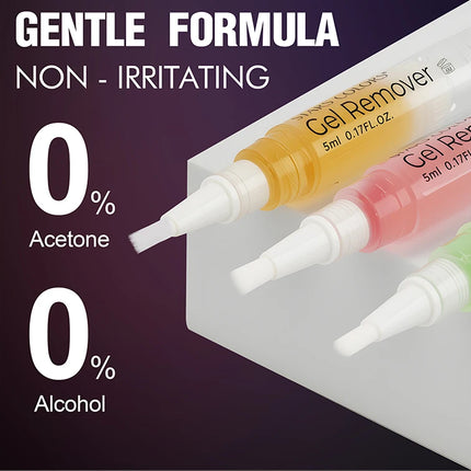 Eyelash remover pen  non irritating and alcohol free 5ml/0.17fl.oz  each easy to carry and use contain 3 flavor to choose