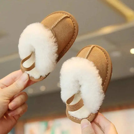 Autumn and Winter Popular Walking Shoes Baby Shoes 0-1 Year Old Warm Shoes Cotton Shoes Casual Soft Soled and Plush Baby Shoes