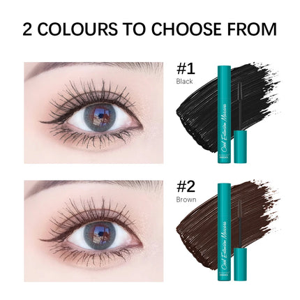 Cool Extension Mascara Eyelashes Long Lasting Curled Sweatproof Mascara Black Silk Fibre Make Up Beauty Korean Cosmetics
