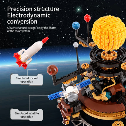 Solar System Building Sets Rotatable Space Exploration Building Blocks Toys Kid's STEM Educational Toys Birthday Gifts, 946PCS