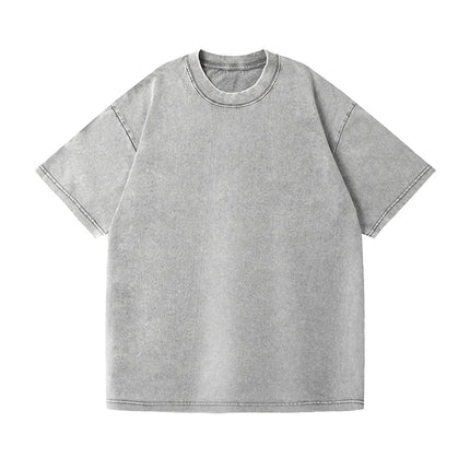 Custom Streetwear Vintage Washed Cotton Tee Oversized T-Shirt Retro Hip Hop Style 100% Cotton Personalized Design Men Clothing