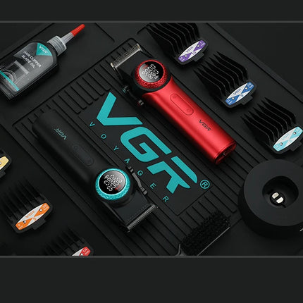 VGR 001 977 New Hair Trimmer Set High-End Men's Hair Clipper Smart Digital Display Electric Trimmer with Engraving and Whitening Functions