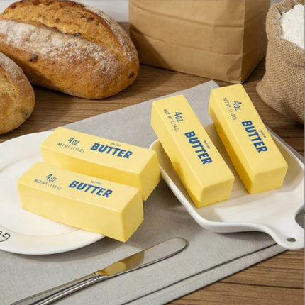 Yellow Soft Glue Butter Stick Decompression Toy Fidget Anti-stress Reliever Slow Rebound Interesting Decompression Prop