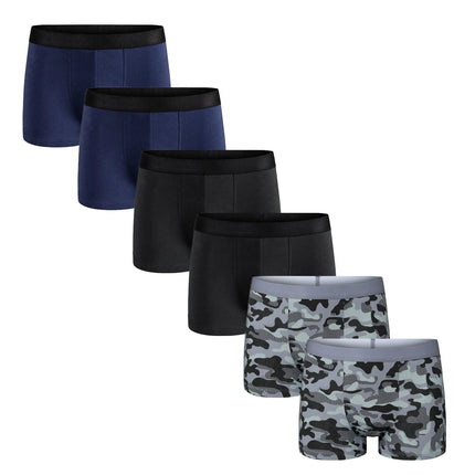 6pcs Pack 2024 Men Panties Cotton Underwear Male Brand Boxer And Underpants For Homme Luxury Set Shorts Box Slip Kit