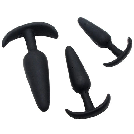 S/M/L 3 Sizes Anal Plug Soft Silicone T-Shaped Anal Plug Butt Plug Adult Sex Toys for Men Women Gay Prostate Massager Dildo