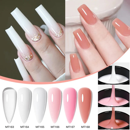 100ml Large Capacity Extension Nail Gel Pink Semi-Permanent UV/LED Gel Varnish Suitable for DIY Design Nail Art Extension Tool