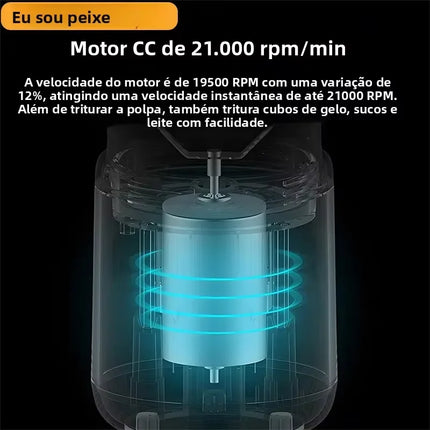 Portable Blender Bottle Electric 6 Blades Multifunction Juice Blender Fresh Juice Smoothie Blender Ice CrushCup Food Processor
