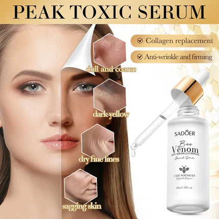 Bee Venom Face Serum Anti Wrinkle Firming Tighten Skin Care Reduce Eye Fine line Tender Brighten Facial Essence