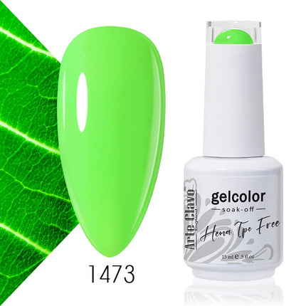 Arte Clavo Colourful Gel Nail Polish Nail Art Gel Varnishes Macaron Color Nail Semi Permanant Soak Off LED UV Gel Nail Varnishes