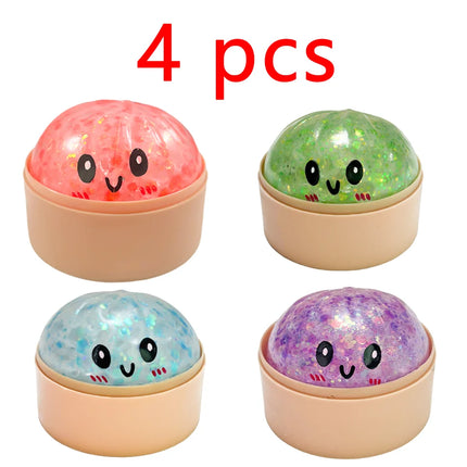 Blind box Colorful Simulated Dumpling Squishy Relaxing Relieve Anxiety Antistress Enhance Happiness Rebound Squeeze Reliever Toy