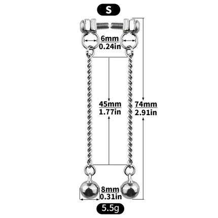QKKQ Stainless Steel Chest Clamp Breast Bondage Nipples Pleasure Wearable Erotic Bra Nipple Stimulation For Women Sexy Tools