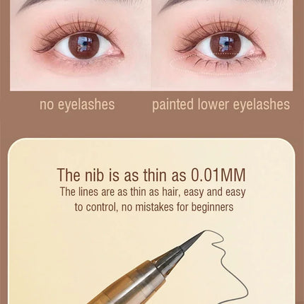 Ultra-fine Eyelash Pen Liquid Eyeliner Eyeshadow Stick Lying Silkworm Pencil Brown Grey Lasting Waterproof Cosmetic Makeup Tools