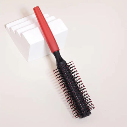 Professional cylindrical curling comb, anti slip handle, hair salon tool suitable for curling hair, special for real hair wigs