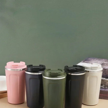 380/510ML Travel Stainless Steel Coffee Cup Thermal Mug Leak-Proof Thermos Bottle Tea Coffee Mug Vacuum Flask Insulated Cups Hot