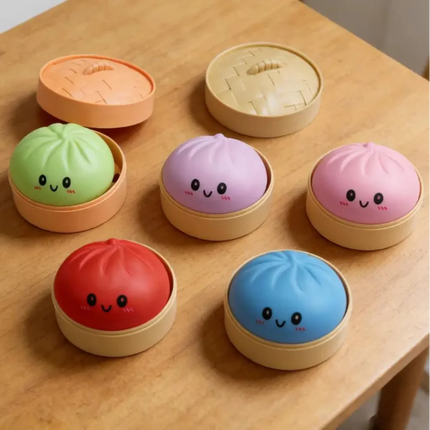 Simulation Colorful Dumpling Squishy Pressure Ball Slow Rebound Soft Pinch Stress Relief Squeeze Toys Gifts for Kids ＆ Adults