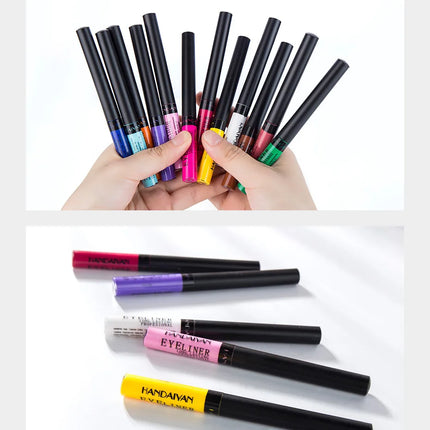 Waterproof Matte Liquid Eyeliner Long Lasting Quick Dry Non Smudging UV Luminous Gel Makeup for Smokey Eyes
