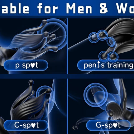 Male Sex Toys Prostate Massager Anal Vibrator for Men Anal Plug 9 Tension Shock Flapping Thrusting Vibrating Butt Plug for Gay