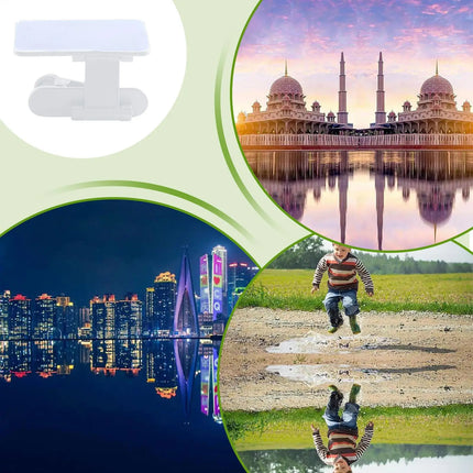 Smartphone Camera Mirror Reflection Clip Kit Phone Camera Mirror Clip Portable Selfie Photography Attachment with Adjustable