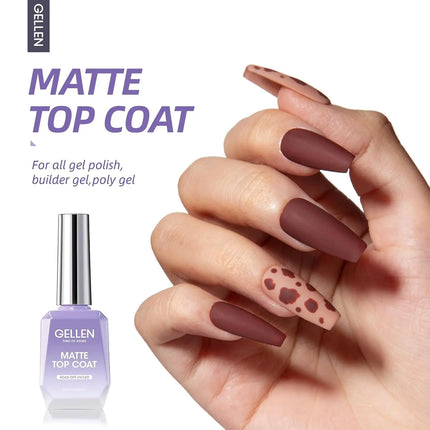 GELLEN Nail Polish Set 18ml 4PCS Kit Base Coat Top Gel Cuticle Softener Oil Salon Quality Manicure Pedicure Valentines Gift
