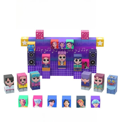 64/100/150 PCS Magnetic Blocks Build Set Bricks Tiger Figure Boy Girl DIY STEM Montessori Sensory Cubes Toddlers Education Gift