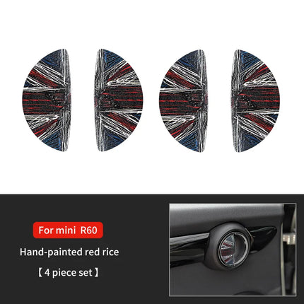 Car Door Handle Decoration Leather Sticker For Mini Cooper JCW F56 F60 F55 F54 R56 R60 R55 Countryman Car Interior Accessories