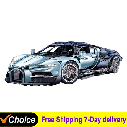 3719Pcs MOC 1:8 Technical Super Sports Car Building Blocks Speed Racing Vehicle Model Bricks Desktop Toys Ornaments Collection G