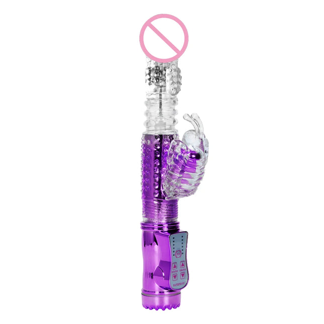 Telescopic Dildo Rabbit Vibrator Sex Toys For Women G Spot Vagina Massager Clitoris Stimulator Female Masturbator Adult Supplies