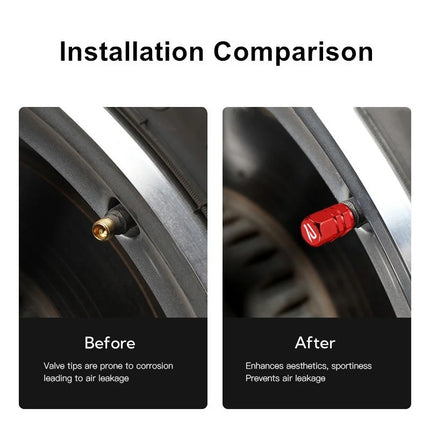 4PCS Car Metal Wheel Tires Valve Caps Badge For Volkswagen VW Golf 8 MK8 Jetta Polo R Rline Golf Tiguan GTI Accessories