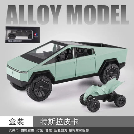 1:24  Pickup car Simulation Diecast Metal Alloy Model car Sound Light Pull Back Collection Kids Toy Gifts A545