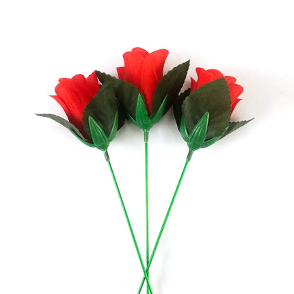 Torch to Flower Fire Magic Tricks Flame Appearing Flower Professional Magician Fire change to Rose Magic tricks props