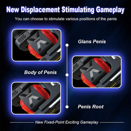 Automatic Handle Male Masturbator Cup Penis Stroking Telescopic Vibrating Cock Stroker Delay Exercise Device Sex Toy For Men