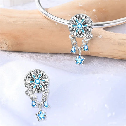 Original 925 Sterling Silver Charms Beads Cute Mushroom Unicorn Love Wings Pearl Charm for Bracelet Pendant Woman Girl Jewelry