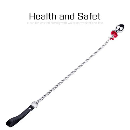 New Removable Butte Plug Stainless Steel Anal Plug With Bell Metal Chain Prostate Massager Adult Erotic Sex Toys Couples Women