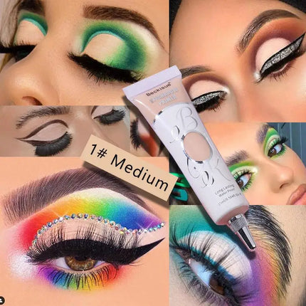 18ml White Dark Eyeshadow Cream Waterproof Matte Eyeshadow Base Primer Long Lasting Makeup Liquid Eye Shadow Concealer Cosmetic