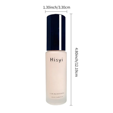 Full Coverage Liquid Foundation – Matte/Dewy Squeeze Tube, Waterproof Long-Lasting Concealer Base for Xmas & Winter