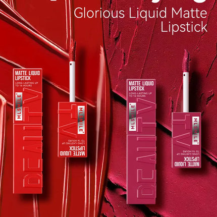 6 Colors Nude Matte Lip Gloss Waterproof Lasting Lipstick Not Fading Sexy Nude Red Pink Velvet Liquid Lipsticks Makeup Cosmetic