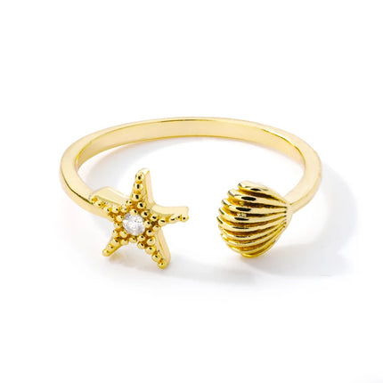 Zircon Moon Star Rings For Women Stainless Steel Glowing Moon Star Adjustable Finger Ring Aesthetic Wedding Jewelery Gift Femme