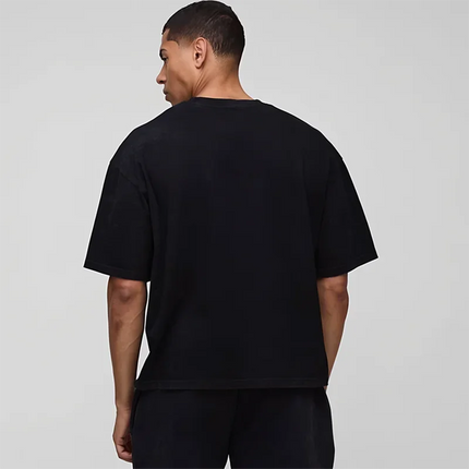Summer Loose Sports Clothing Oversized Boxy Crew Neck T-shirt Mens Heavyweight 240GSM 100% Cotton Half Sleeve T-Shirts Clothing