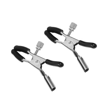 Electric Shock Nipple Clamps Metal Labium Clitoris Clips for Breast Stimulation Adult Game Sex Toy for Women Men And Gay Masturb