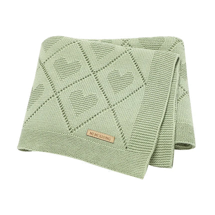 Baby Blankets Knitted Breathable Newborn Boy Girl Cotton Stroller Bedding Sleeping Covers 90*70cm Toddler Throw Receiving Quilts