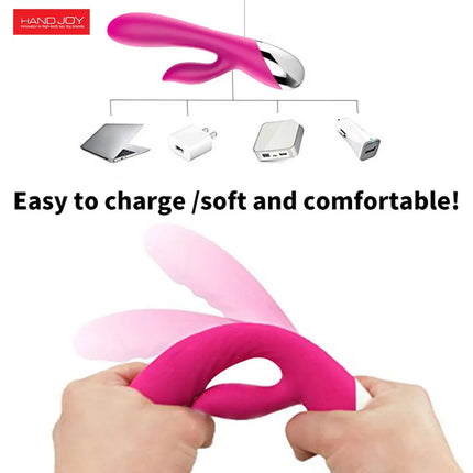 10 Speed G Spot Vibrator USB Rechargeable Powerful Dildo Rabbit Vibrator for Women Clitoris stimulation Massage Adult sex toys