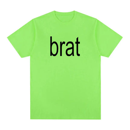 Charli Xcx with Special Guest Shygirl T-Shirts Brat Album Vintage T shirt Men/Women Clothing Aesthetic Cotton T-shirt Streetwear