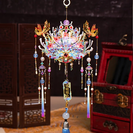 MU Little Phoenix Crown 3d Stereoscopic Metal Jigsaw Puzzle, diy puzzle toy, desktop office decoration, stress-relieving, colorf