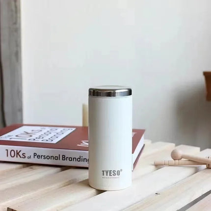 Tyeso Mini Vacuum Flasks 304 Stainless Steel Vacuum Insulated Water Bottle Lightweight Compact Travel Mug for Outdoor Office