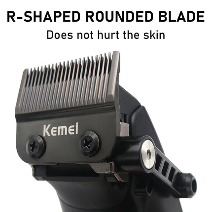 Kemei KM-1856 Electric Rechargeable Best Hair Trimmer Professional Cordless Barber Hair Clipper Trimmer Hair Cutting Machine