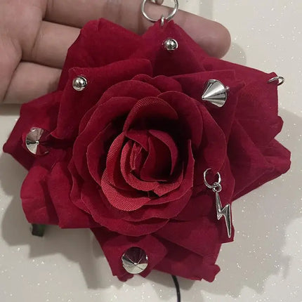 Exquisite Phalaenopsis Orchid Lily Keychain Creative Simulation Flower Bag Pendant Fashion Backpack Decoration Accessories Gifts