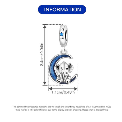 Orstarry Charm Silver 925 Beads Blue Series Fit Bracelet Charms DIY Original Fashion Pendants For Women Jewelry Trendy Gifts